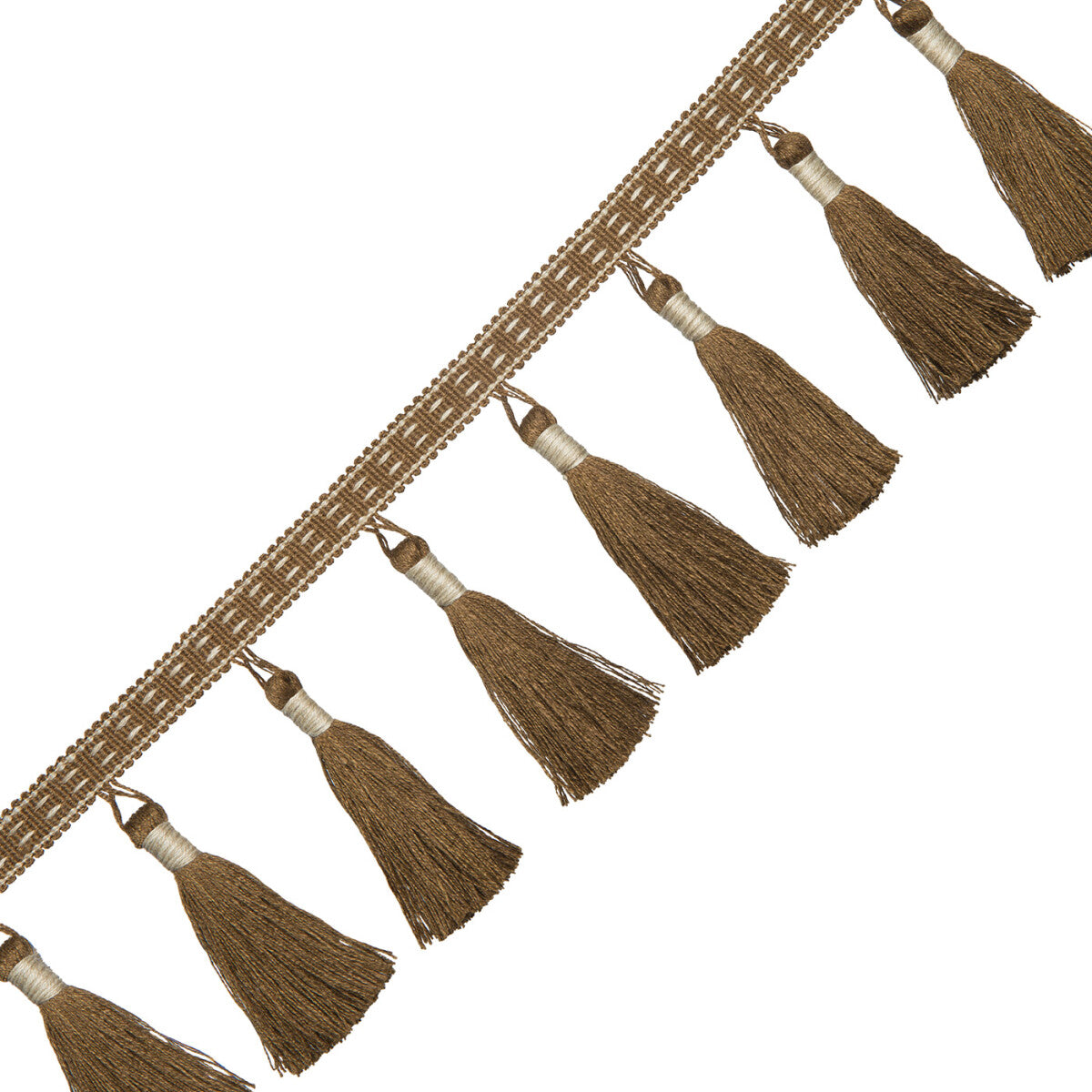 Inca Tassel Fringe Trim by Samuel & Sons in Agave