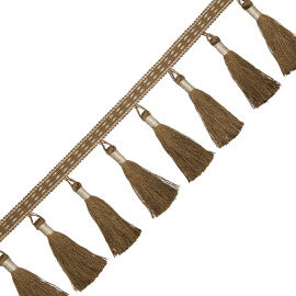 Inca Tassel Fringe Trim by Samuel & Sons in Agave