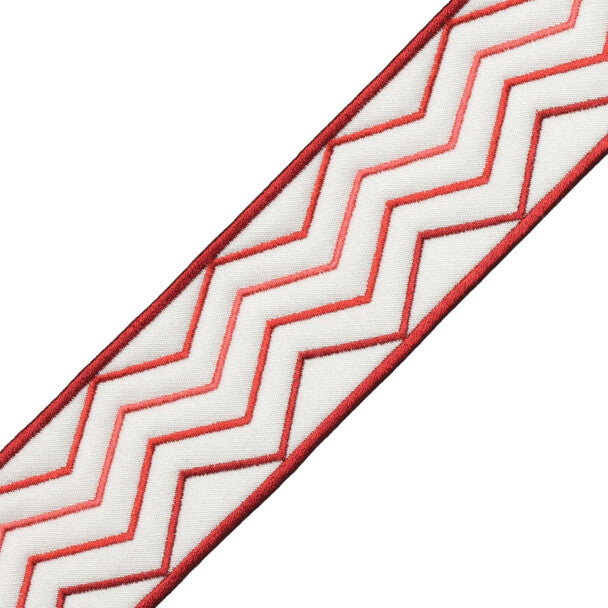 Morgan Quilted Border Trim by Samuel & Sons in Persimmon