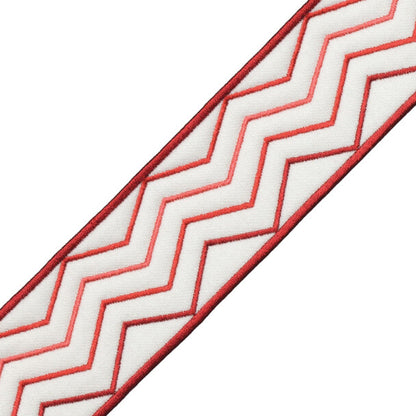 Morgan Quilted Border Trim by Samuel & Sons in Persimmon