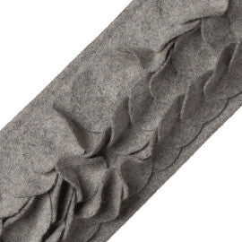 Talia Appliqué Border Trim by Samuel & Sons in Fog