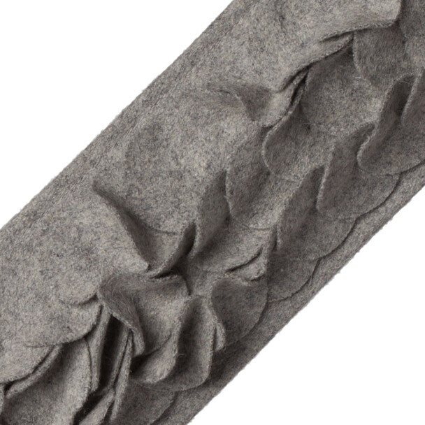 Talia Appliqué Border Trim by Samuel & Sons in Fog