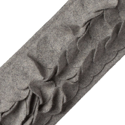 Talia Appliqué Border Trim by Samuel & Sons in Fog