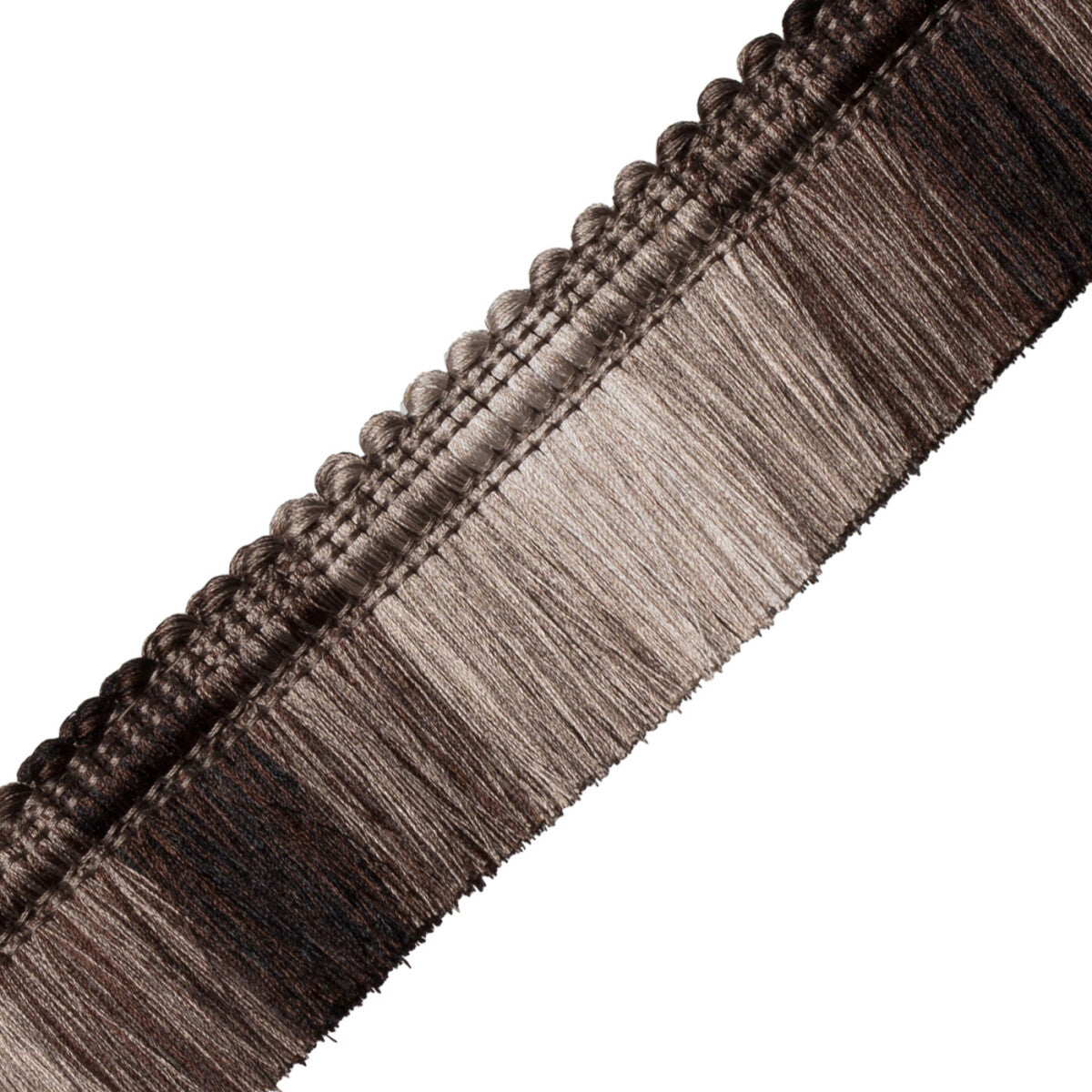 Carolina Ombré Brush Fringe Trim by Samuel & Sons in Storm