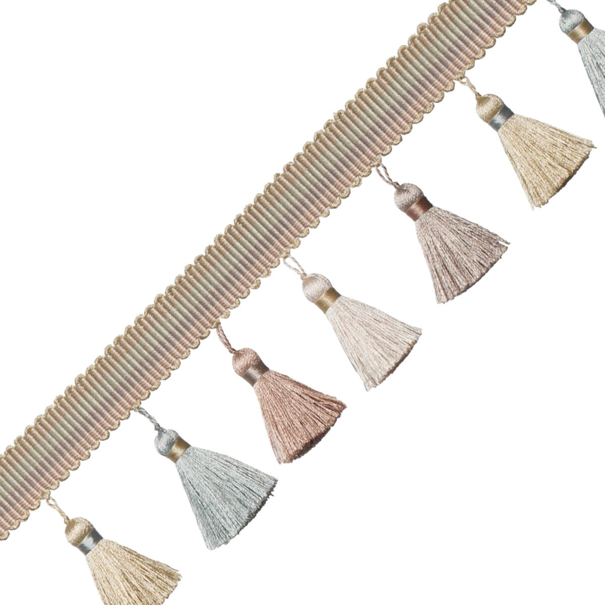 Carolina Ombré Tassel Fringe Trim by Samuel & Sons in Heather