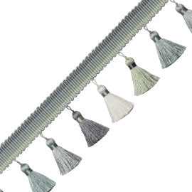 Carolina Ombré Tassel Fringe Trim by Samuel & Sons in Robin's Egg
