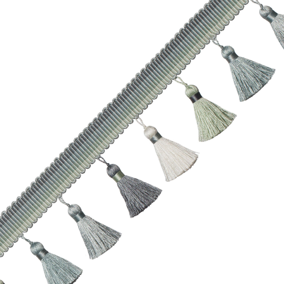 Carolina Ombré Tassel Fringe Trim by Samuel & Sons in Robin's Egg