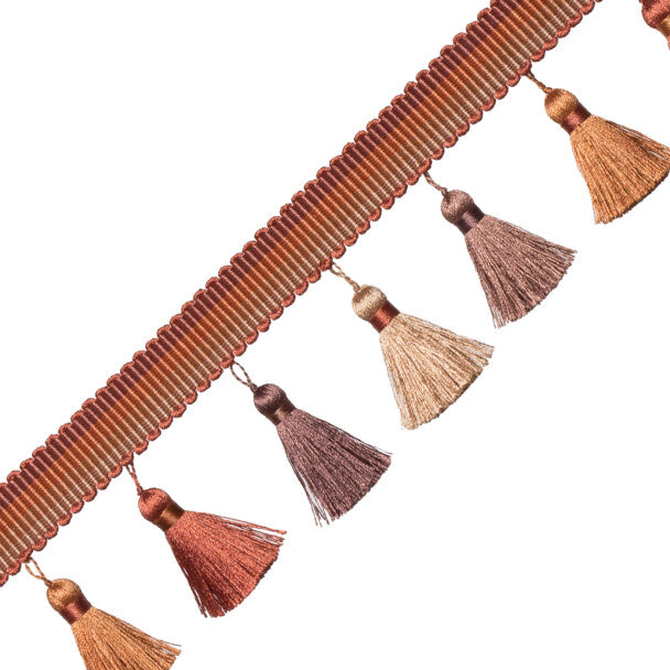 Carolina Ombré Tassel Fringe Trim by Samuel & Sons in Tuscany