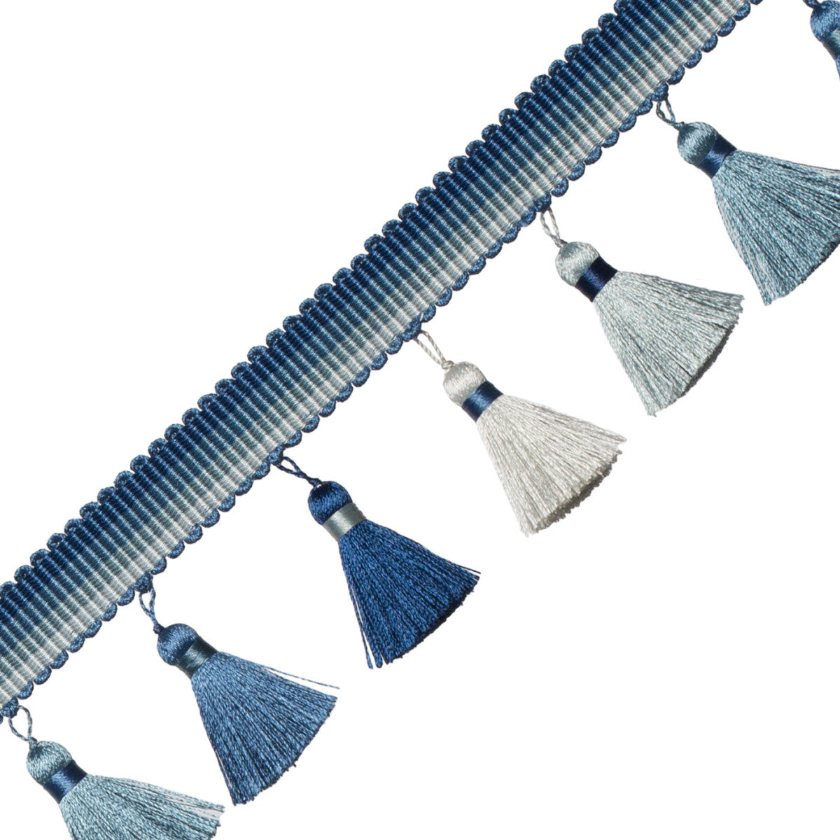 Carolina Ombré Tassel Fringe Trim by Samuel & Sons in Maritime