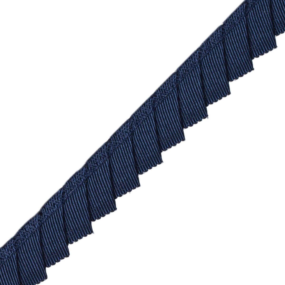 Karl Pleated Edging Trim by Samuel & Sons in Prussian