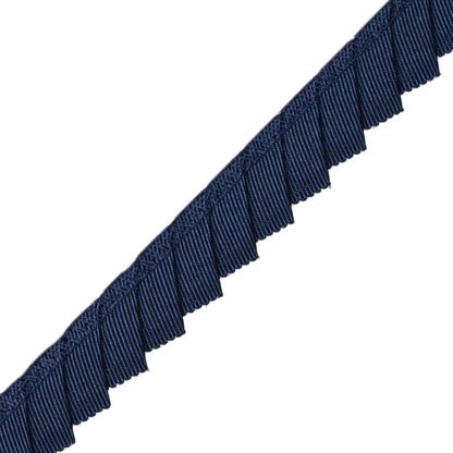 Karl Pleated Edging Trim by Samuel & Sons in Prussian