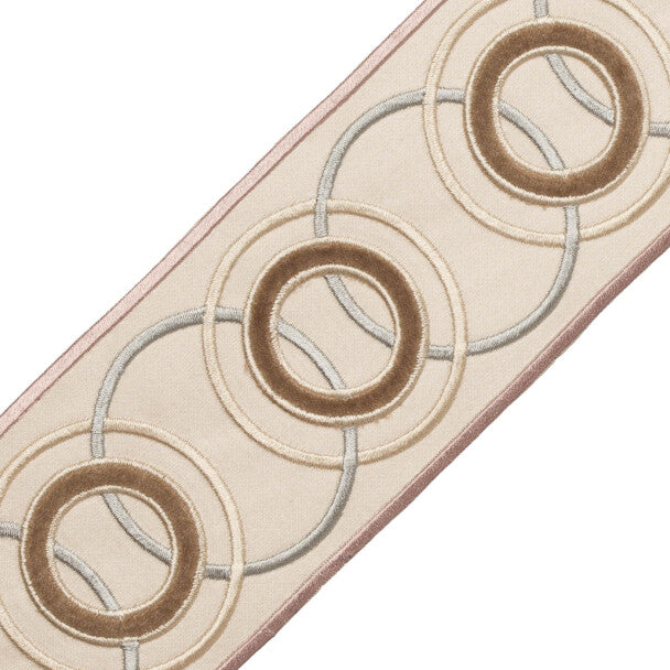 Chevallerie Appliqué Border Trim by Samuel & Sons in Macaron