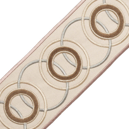 Chevallerie Appliqué Border Trim by Samuel & Sons in Macaron