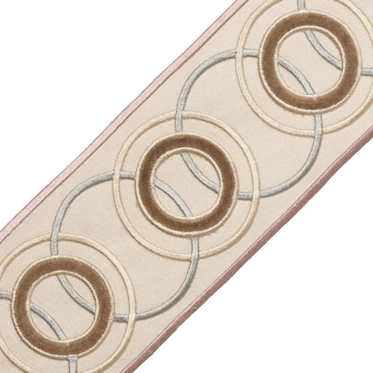 Chevallerie Appliqué Border Trim by Samuel & Sons in Macaron