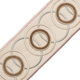 Chevallerie Appliqué Border Trim by Samuel & Sons in Macaron