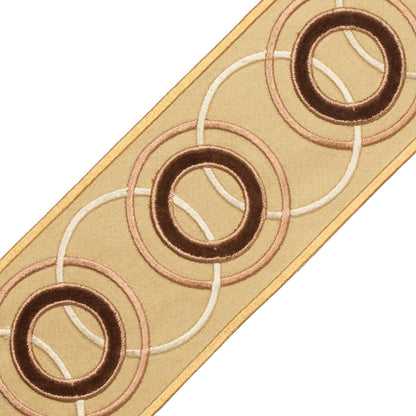Chevallerie Appliqué Border Trim by Samuel & Sons in Oro