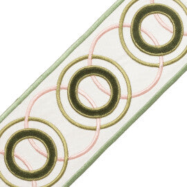Chevallerie Appliqué Border Trim by Samuel & Sons in Jardin