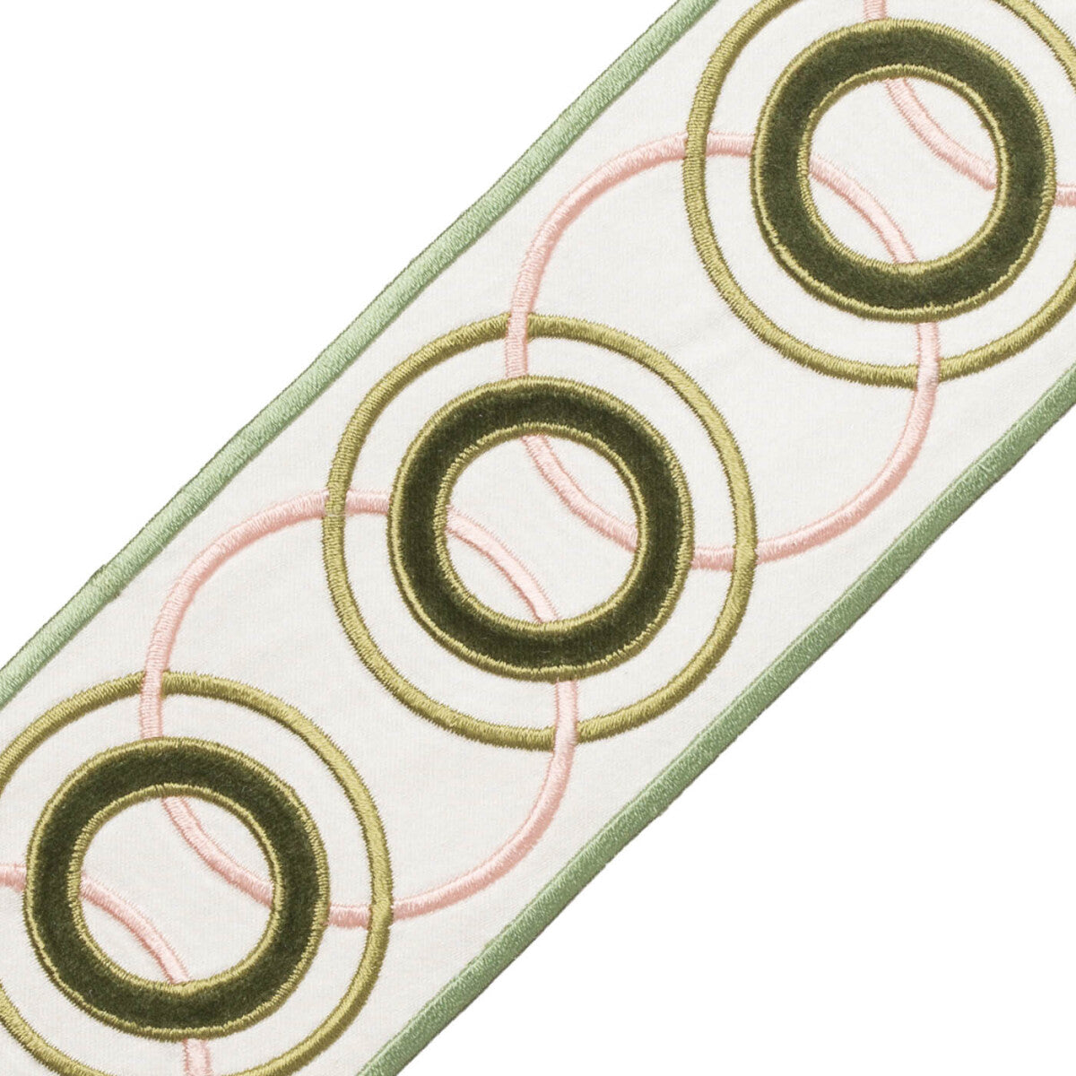 Chevallerie Appliqué Border Trim by Samuel & Sons in Jardin