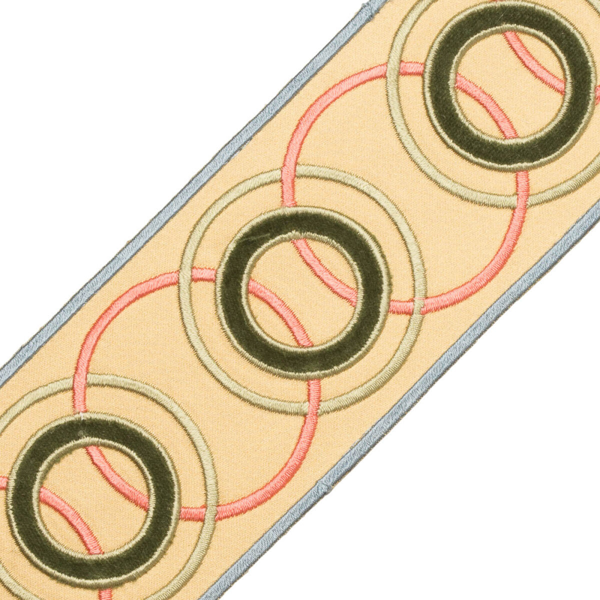 Chevallerie Appliqué Border Trim by Samuel & Sons in Marzipan