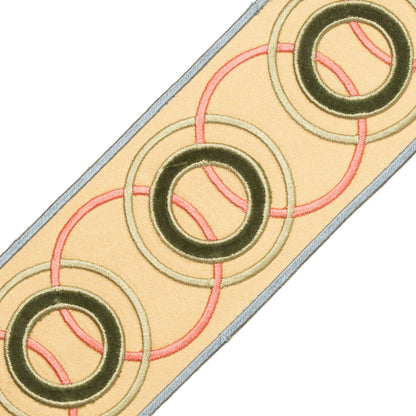 Chevallerie Appliqué Border Trim by Samuel & Sons in Marzipan
