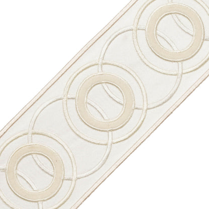 Chevallerie Appliqué Border Trim by Samuel & Sons in Cre'Me