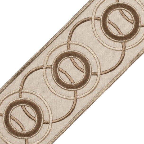 Chevallerie Appliqué Border Trim by Samuel & Sons in Amande