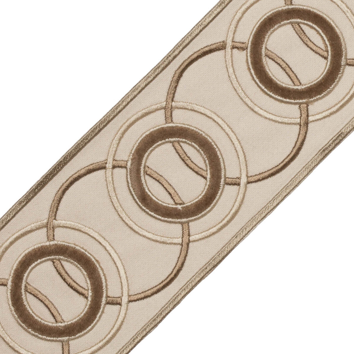 Chevallerie Appliqué Border Trim by Samuel & Sons in Amande