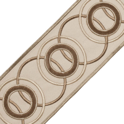 Chevallerie Appliqué Border Trim by Samuel & Sons in Amande