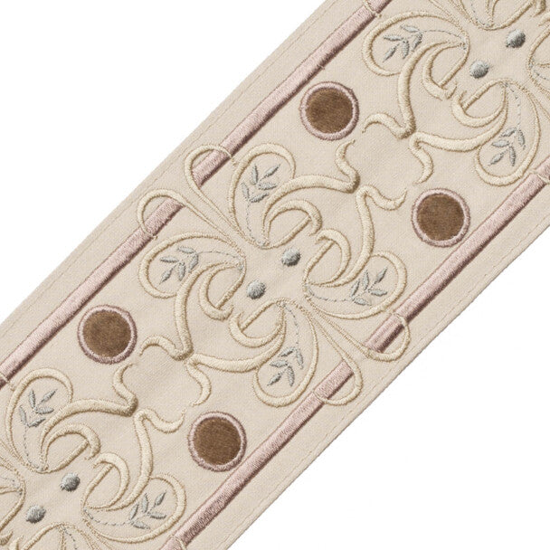 Chevallerie Botanical Border Trim by Samuel & Sons in Macaron