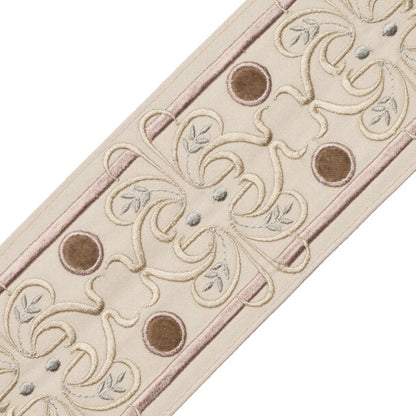 Chevallerie Botanical Border Trim by Samuel & Sons in Macaron
