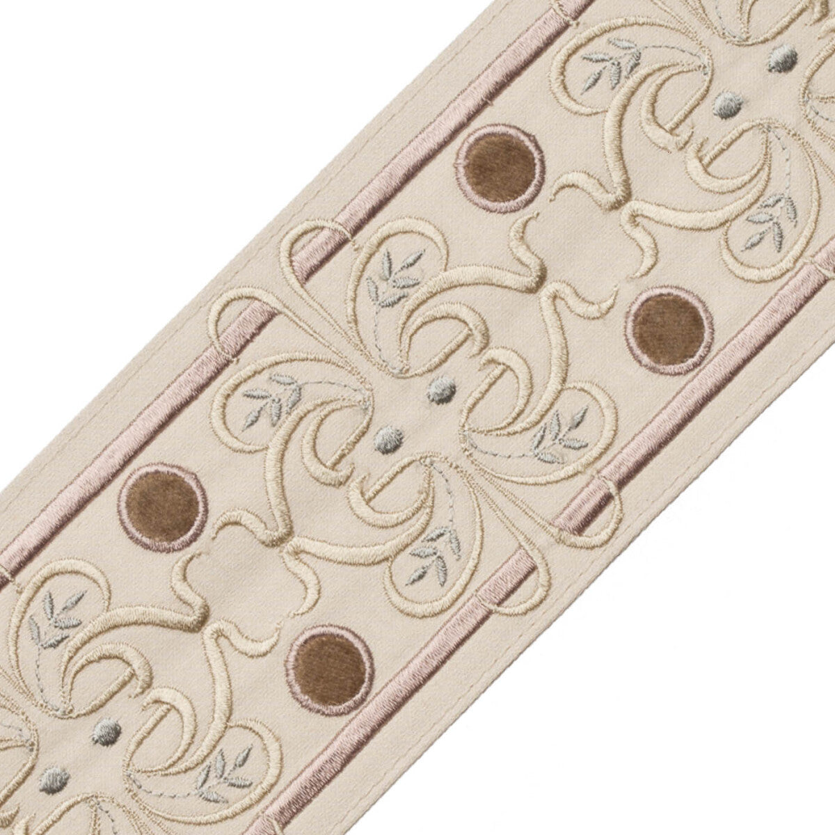 Chevallerie Botanical Border Trim by Samuel & Sons in Macaron