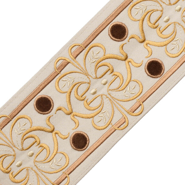 Chevallerie Botanical Border Trim by Samuel & Sons in Oro