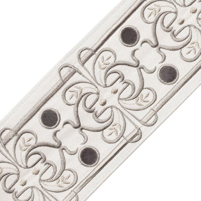 Chevallerie Botanical Border Trim by Samuel & Sons in Argent
