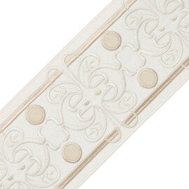 Chevallerie Botanical Border Trim by Samuel & Sons in Cre'Me