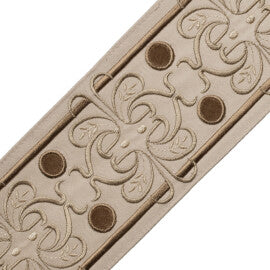 Chevallerie Botanical Border Trim by Samuel & Sons in Amande