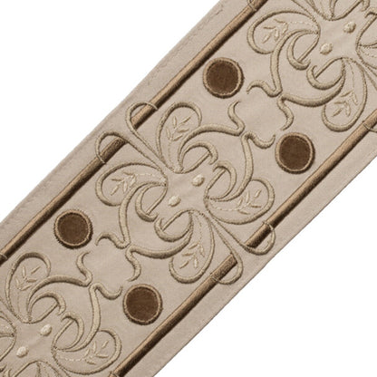 Chevallerie Botanical Border Trim by Samuel & Sons in Amande