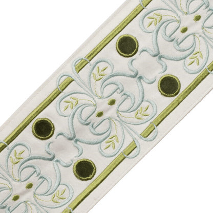 Chevallerie Botanical Border Trim by Samuel & Sons in Vert