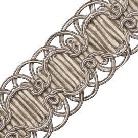 Chevallerie Crete Trim by Samuel & Sons in Argent