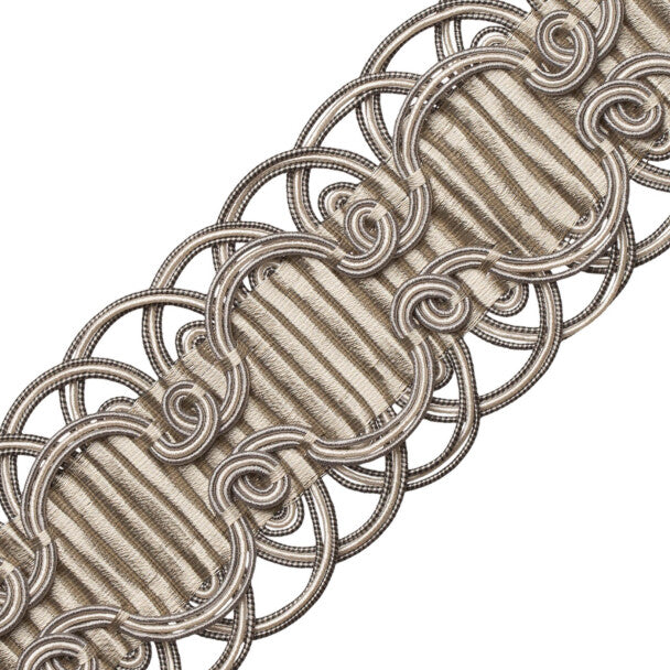Chevallerie Crete Trim by Samuel & Sons in Argent