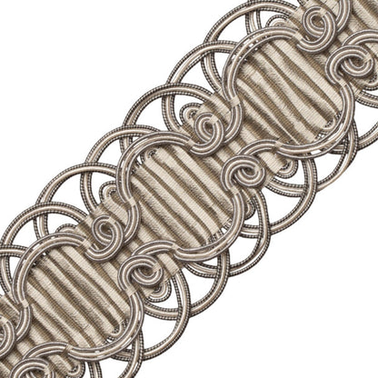 Chevallerie Crete Trim by Samuel & Sons in Argent
