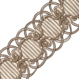Chevallerie Crete Trim by Samuel & Sons in Amande