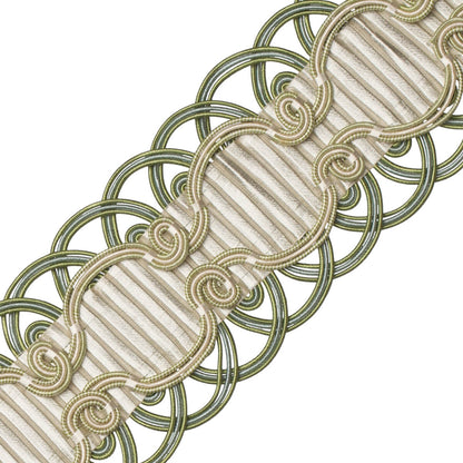 Chevallerie Crete Trim by Samuel & Sons in Vert