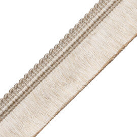 Chevallerie Brush Fringe Trim by Samuel & Sons in Cre'Me