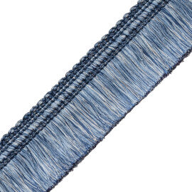 Chevallerie Brush Fringe Trim by Samuel & Sons in Bleu