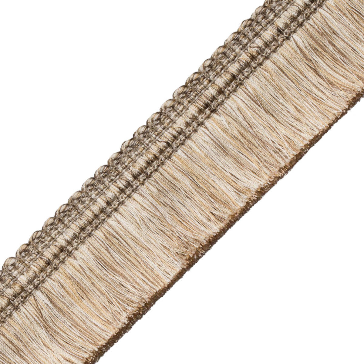 Chevallerie Brush Fringe Trim by Samuel & Sons in Amande