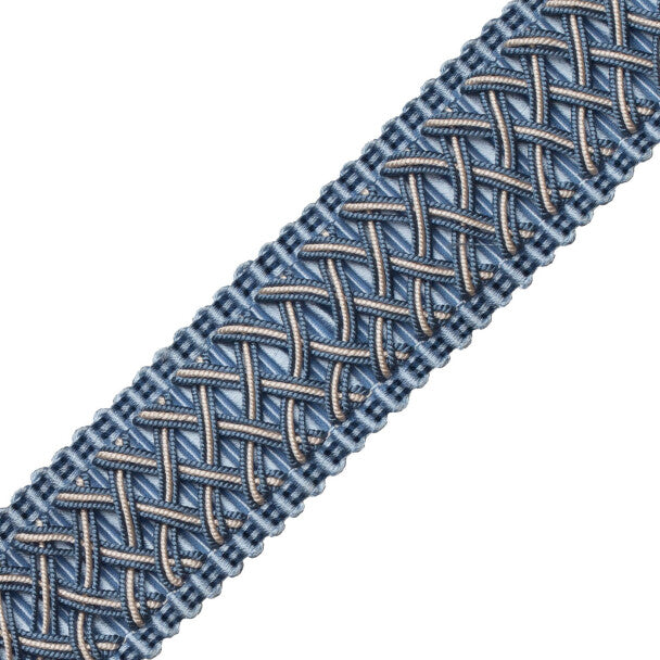 Chevallerie Braid Trim by Samuel & Sons in Bleu