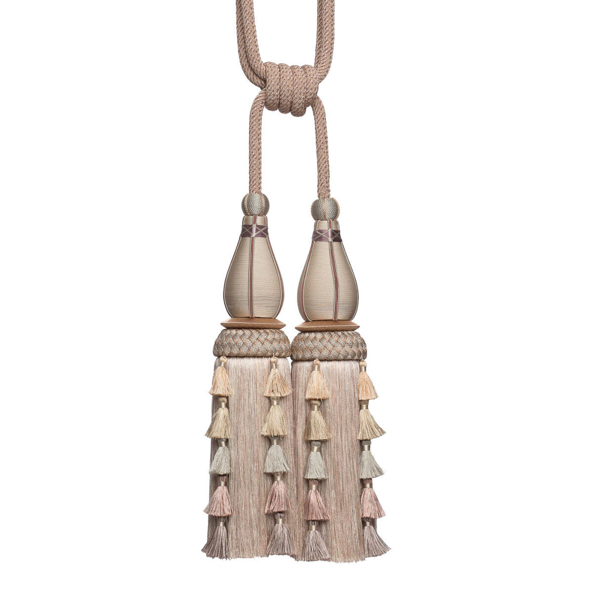 Chevallerie Double Tassel Tieback by Samuel & Sons in Macaron