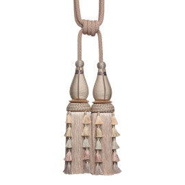 Chevallerie Double Tassel Tieback by Samuel & Sons in Macaron