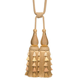 Chevallerie Double Tassel Tieback by Samuel & Sons in Oro