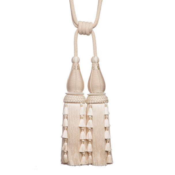 Chevallerie Double Tassel Tieback by Samuel & Sons in Cre'Me